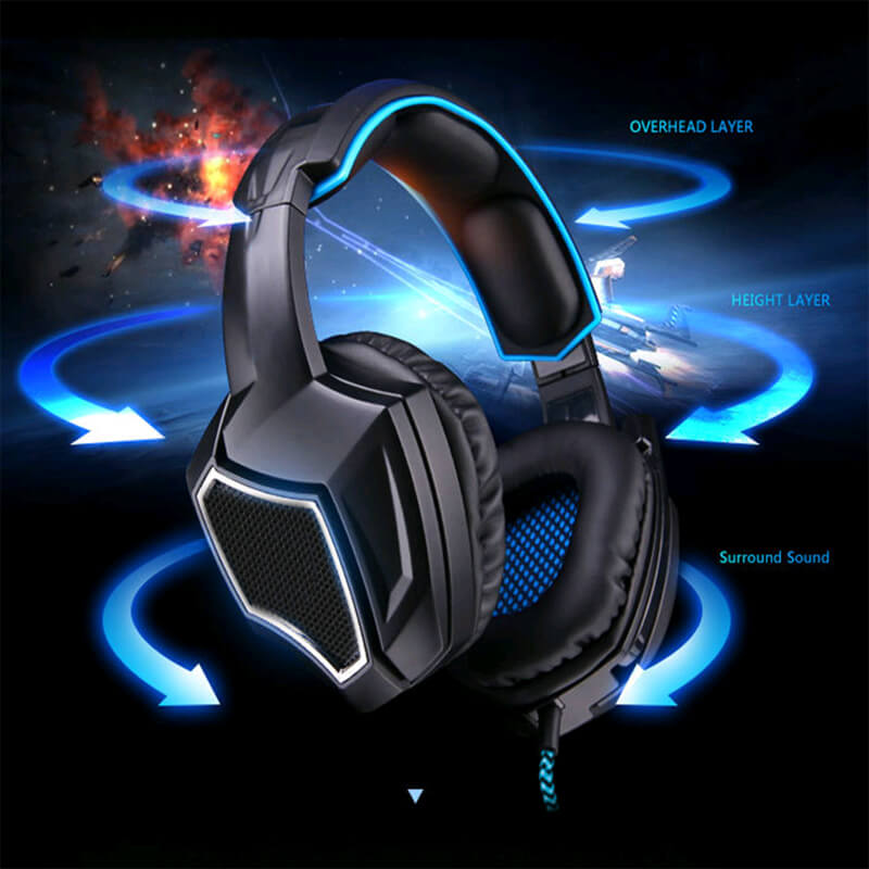 fashion design of  earcups 4 pin 3.5mm gaming headset 5
